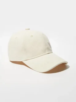 Hemp and cotton baseball cap - white