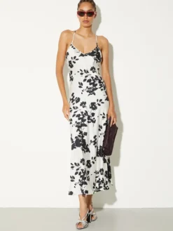 2-in-1 midi shift dress - navy