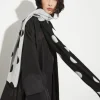 Jacquard stole - black white