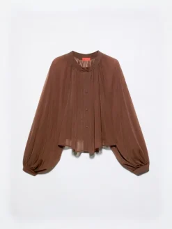 Jersey circle shirt - chocolate