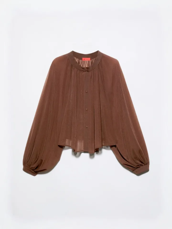 Jersey circle shirt - chocolate