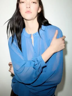 Jersey circle shirt - deep blue