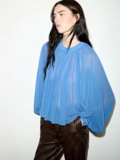 Jersey circle shirt - deep blue