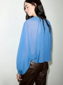 Jersey circle shirt - deep blue