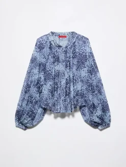 Jersey circle shirt - light blue