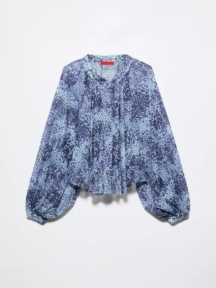 Jersey circle shirt - light blue