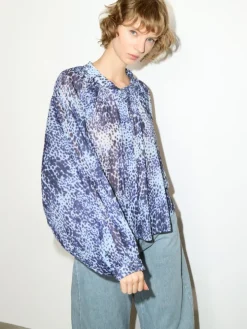 Jersey circle shirt - light blue