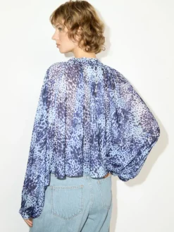 Jersey circle shirt - light blue