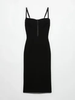 Knit dress Sami Miró &Co.llaboration - black