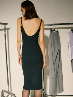 Knit dress Sami Miró &Co.llaboration - black