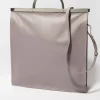 Leather bag - grey