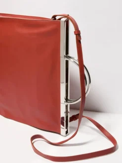 Leather bag - red