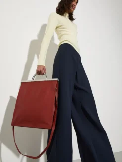Leather bag - red