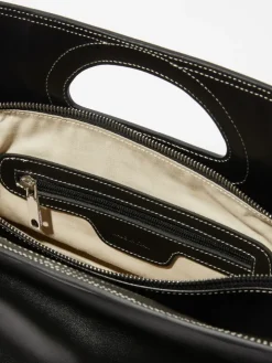 Leather Bookbag Sami Miró &Co.llaboration - black