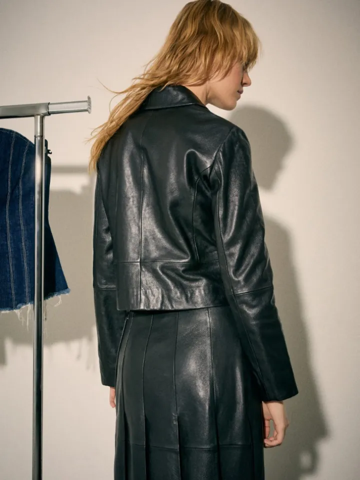 Leather jacket Sami Miró &Co.llaboration - black
