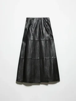 Leather skirt Sami Miró &Co.llaboration - black