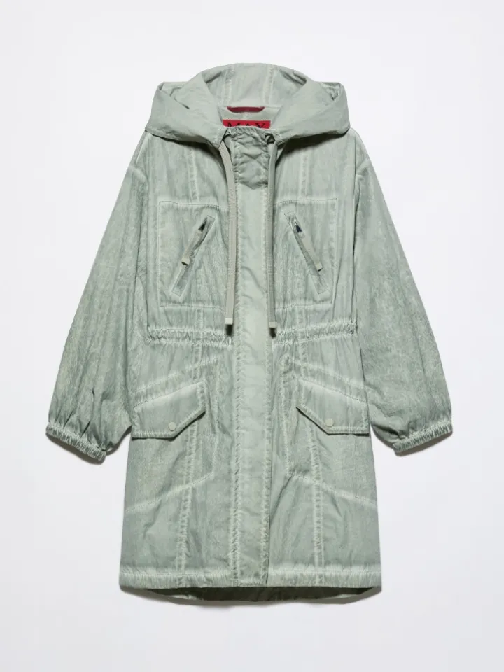 Lightweight nylon parka - jade