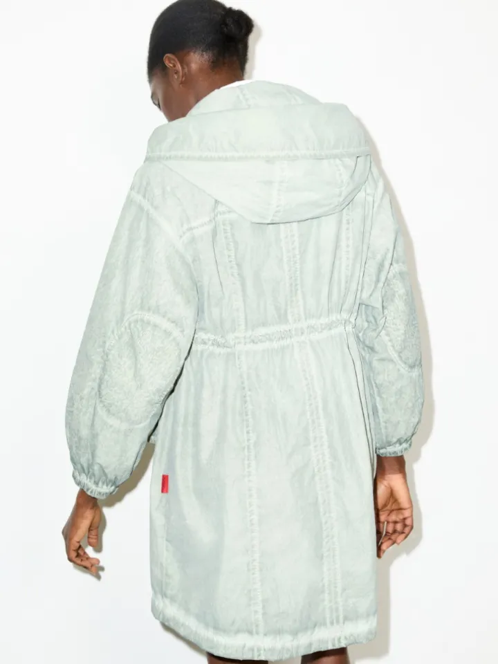 Lightweight nylon parka - jade