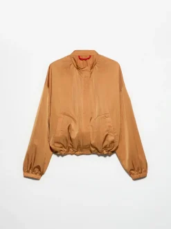 Lighweight bomber jacket - terra cotta