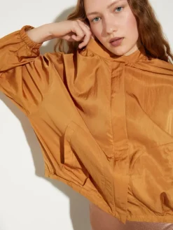 Lighweight bomber jacket - terra cotta
