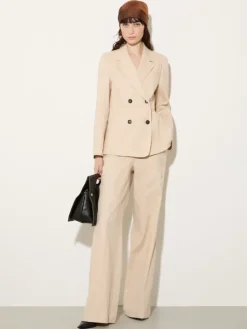 Linen and cotton-blend blazer - rope