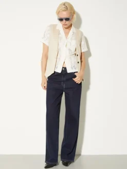 Linen and cotton gilet - rope