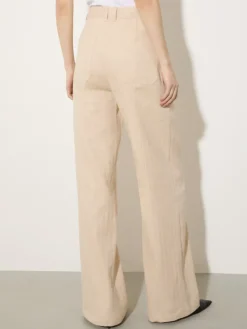 Linen and cotton trousers - rope