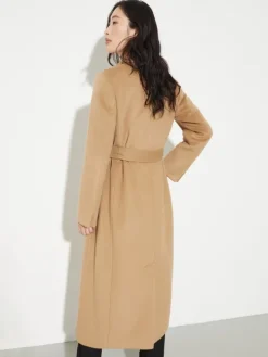 Longrun coat in drap - camel