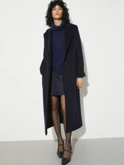 Longrun coat in drap - navy
