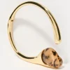 Metal and resin choker - chocolate