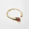 Metal and resin choker - chocolate