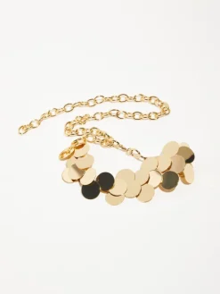 Mirrored metal belt - gold