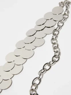 Mirrored metal belt - nickel