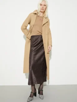 Ottoman midi trench coat - must