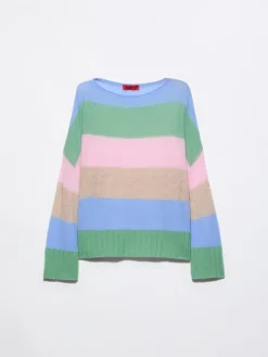 Oversized cashmere-blend jumper - green