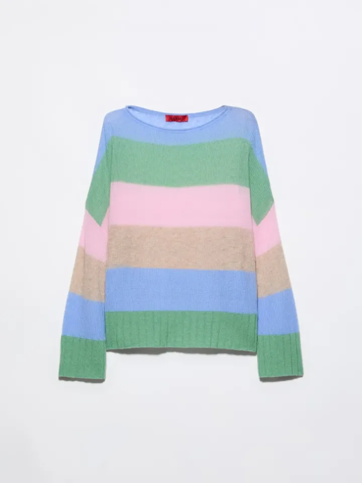 Oversized cashmere-blend jumper - green