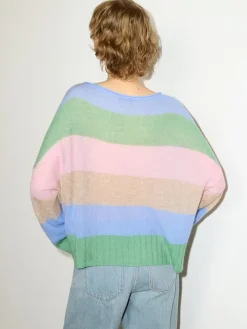 Oversized cashmere-blend jumper - green