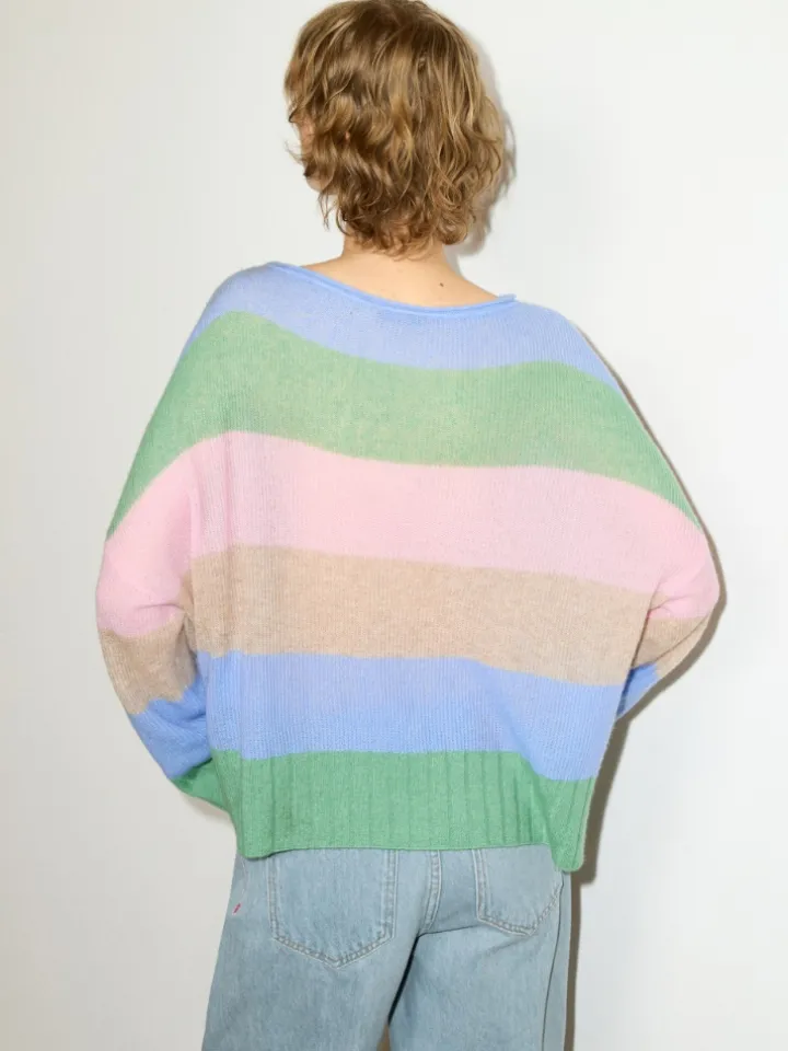 Oversized cashmere-blend jumper - green