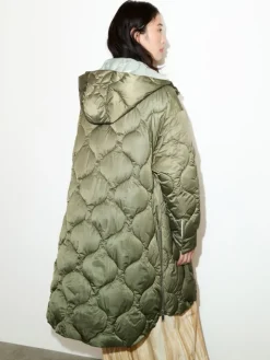 Oversized padded parka - kaki