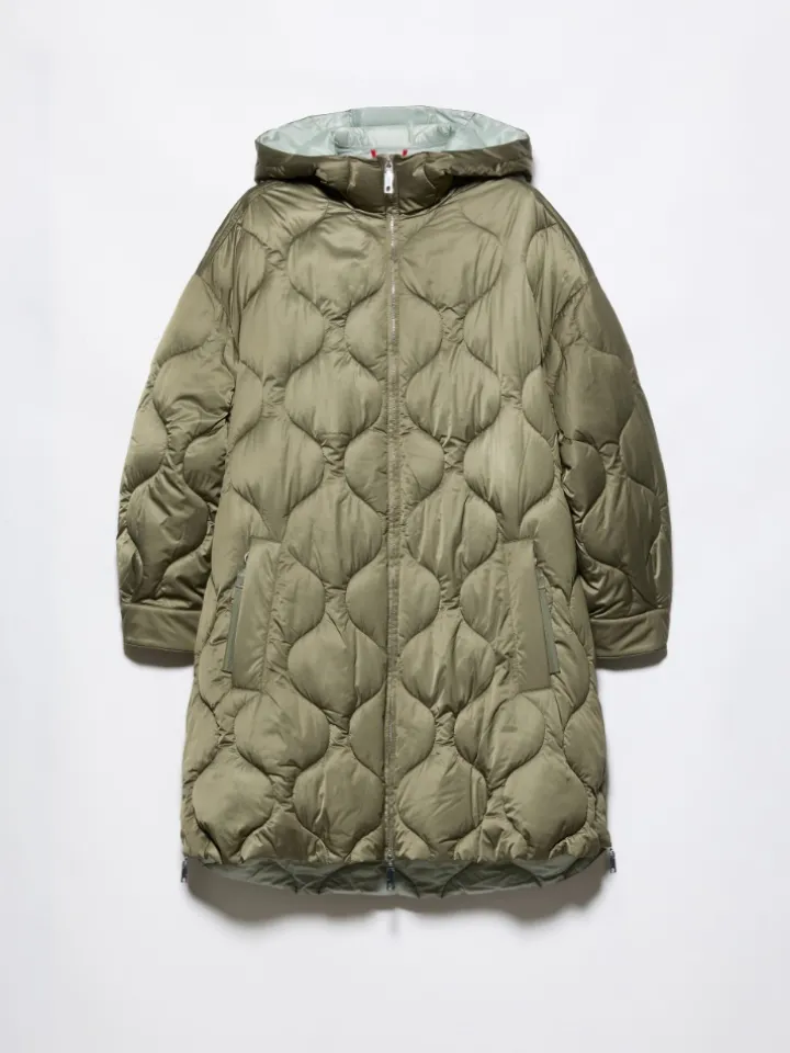 Oversized padded parka - kaki
