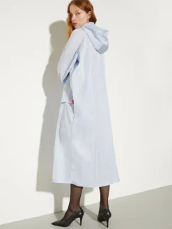 Oversized parachute parka - sky-blue