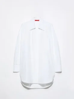 Oversized poplin shirt - optical white