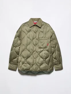 Padded shacket - kaki