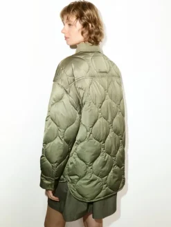 Padded shacket - kaki