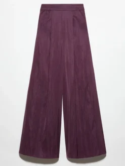 Parachute wide-leg trousers - dark violet