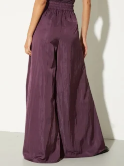 Parachute wide-leg trousers - dark violet