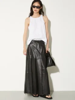 Passementerie linen top - white