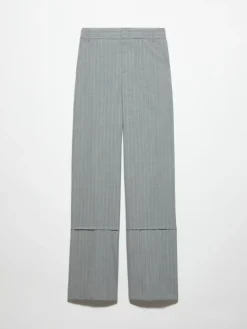Pinstriped trousers Sami Miró &Co.llaboration - grey