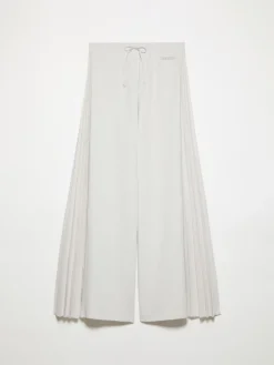 Pleated cotton-fleece joggers - grey
