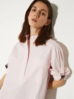 Poplin tunic dress - pink